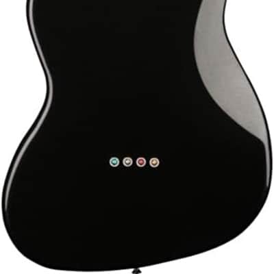 Squier Paranormal Rascal Bass HH Metallic Black Short Scale 4-String Elec image 4