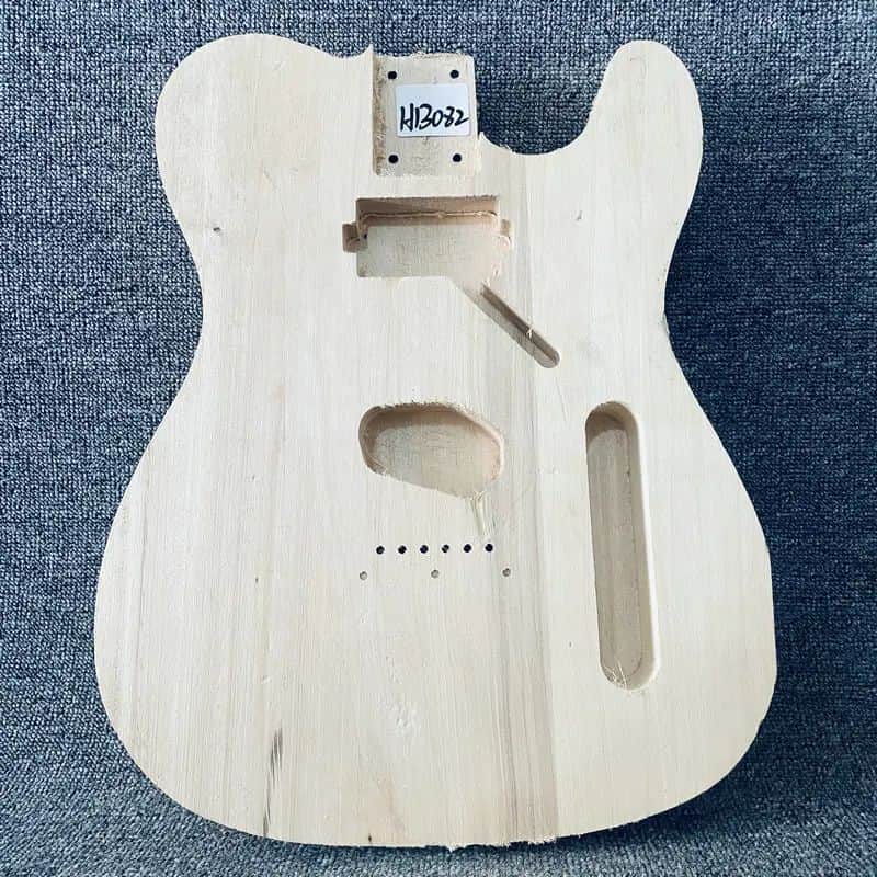 Unfinished Basswood Guitar Telecaster Tele Style Body, Humbucker Neck Pickup image 1