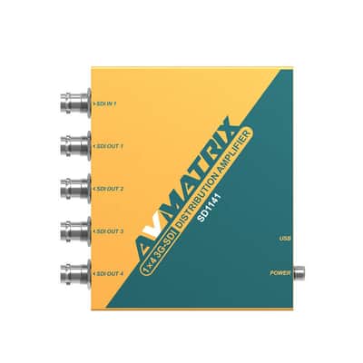 AVMatrix SD1141 3G-SDI 1x4 Reclocking SDI Distribution Amplifer image 2