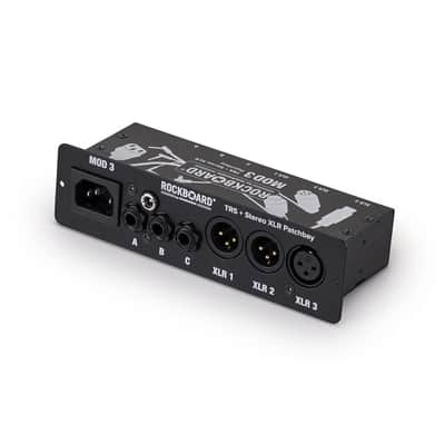 Rockboard MOD3 V2 3xTRS 3xXLR Pedalboard Patchbay + IEC Power Patch Cable image 9