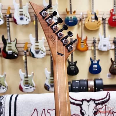 Jackson American Series Virtuoso HT Hardtail Streaked Ebony Fingerboard Satin Black 7.45 lbs image 8