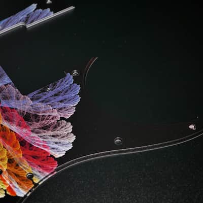 Fractal Wings #8 / Ibanez Pickguard / RG350 / JEMJR / Graphic / Stormguitar image 10
