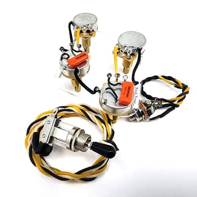 Carparelli Gibson Les Paul Wiring Harness 50's Wiring Kit Custom SD - Orange Drop .022 image 3