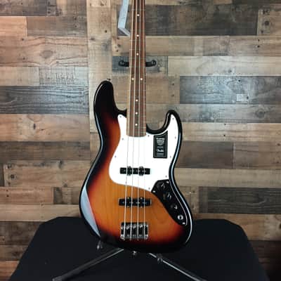 *USED* Fender Player Jazz Bass 3-Tone Sunburst w/ Pau Ferro, Free Ship, 047 image 4