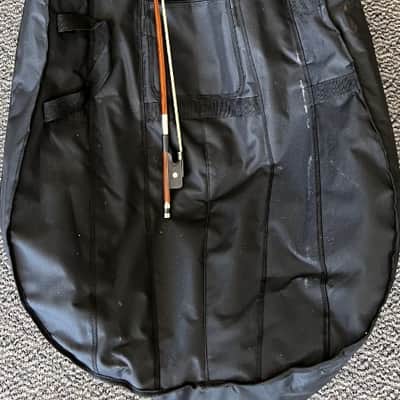 Palatino VB-004 Crack-Resistant Upright Bass with Padded Bag, 3/4 Size image 10
