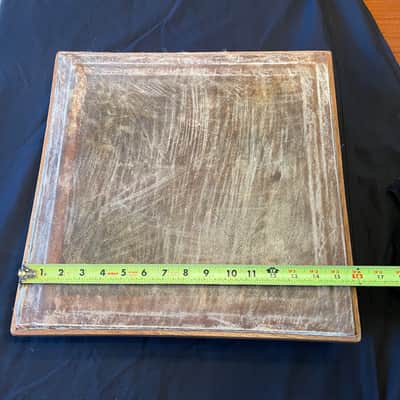 African Ghana TUNABLE Frame Drum TAMALINs 16x16x3.5" & 14x14x3.5" & carrying case image 1