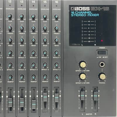 Boss BX-16 w/ AC adapter 16-Channel Stereo Mixer 1980s Nice Saturation Made in Japan Worldwide Shipment image 4