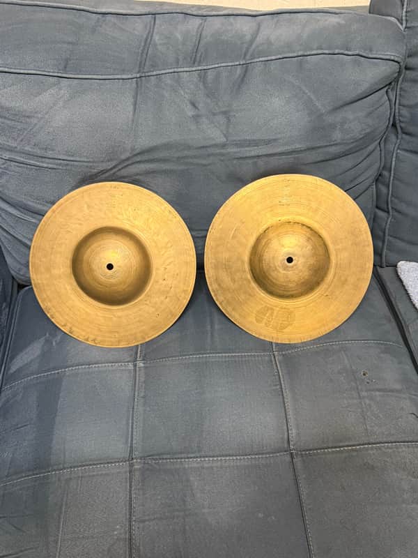 1920s/30s Zildjian K Constantinople 10” Large Bell Hi Hat Sock Cymbals image 1