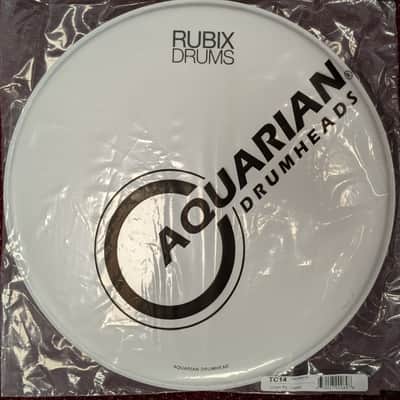 Aquarian 16" Texture Coated Drum Head - American Vintage Size/Oversized - White - TC16-V image 2