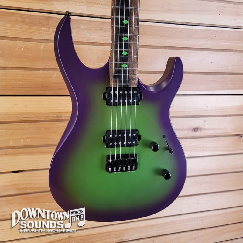 2016 Kiesel DC-600H Electric Guitar with Kiesel Hard Case - Clear Satin Matte "Joker Burst", 7lbs 4oz image 1