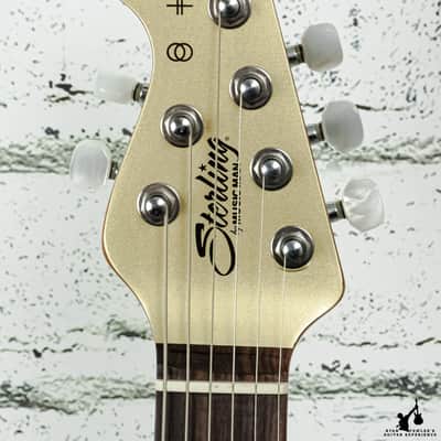 Sterling By Music Man St. Vincent Goldie Electric Guitar - Cashmere image 6
