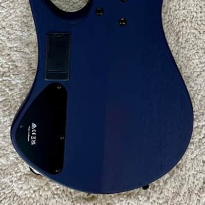 Ibanez EHB1505MSPLF Multi Scale Headless 5-String Bass - Pacific Blue Burst Flat image 2