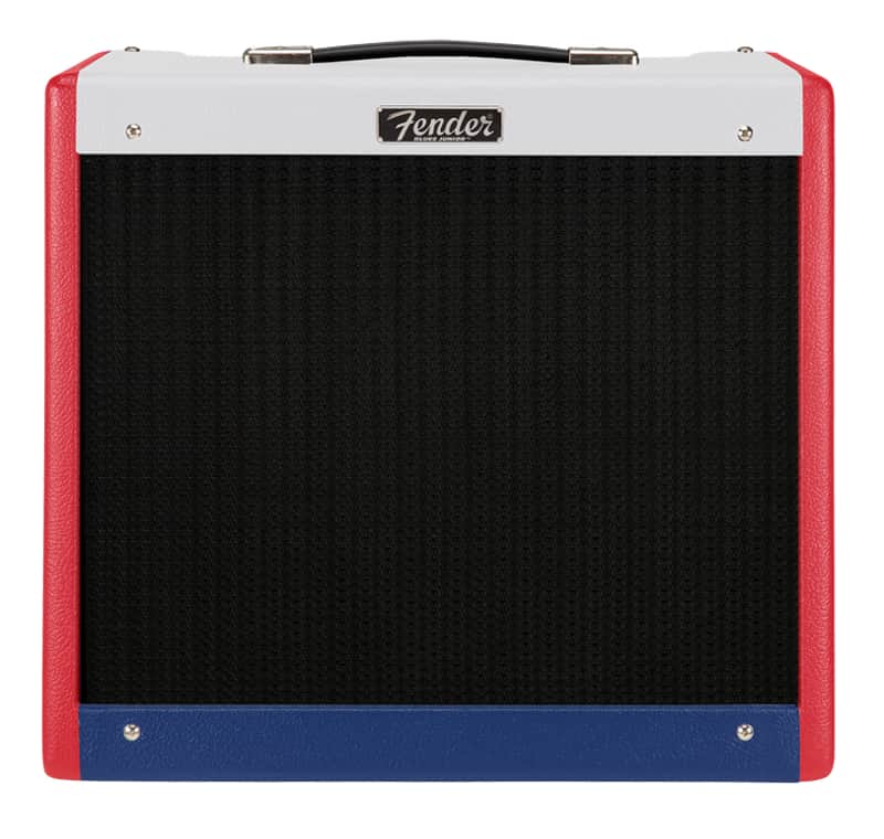 Fender FSR Blues Junior IV Colour Trio Guitar Combo Amp - Red White Blue image 1