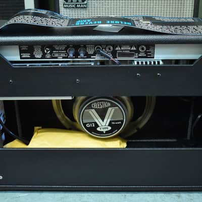 Fender '68 Custom Deluxe Reverb 1x12" Combo Amplifier Black w/FTSW image 3