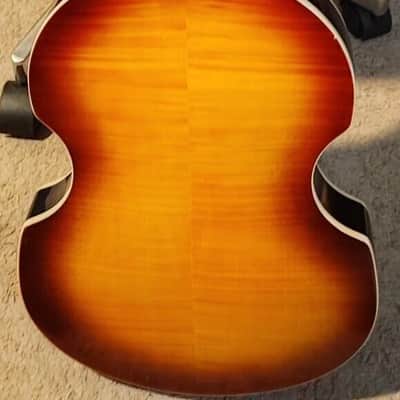Beautiful  2013 Epiphone Viola - Borwn Sunburst with "HOFNER MODIFICATIONS" image 4