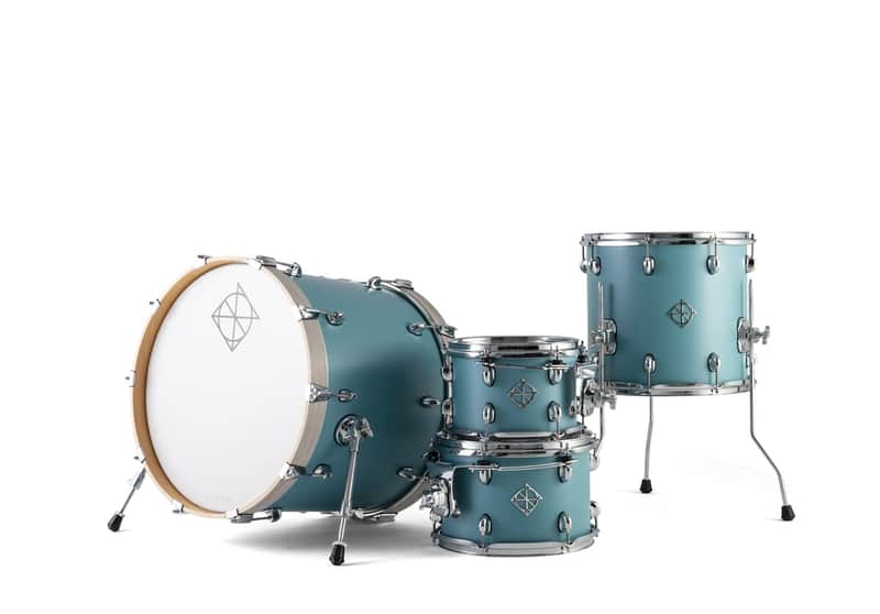 Dixon PODCSTH420-02-QB Cornerstone Hybrid Shellset 4pc Satin Quetzal Blue image 1
