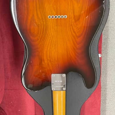 Fernandes TE-3 Thinline T-style Made in Japan 1994 - 3 Tone Sunburst w/ case image 12