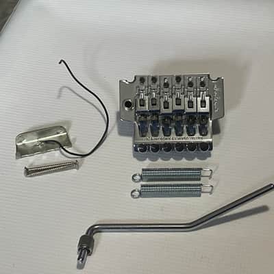 2000's Jackson Dinky Guitars JT-580LP Lefty Left Handed Chrome Licensed Floyd Rose Tremolo Guitar Bridge & Arm image 1