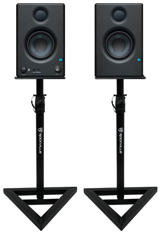 Presonus Eris E3.5 BT Bluetooth Studio Reference Monitors Media Speakers+Stands image 1