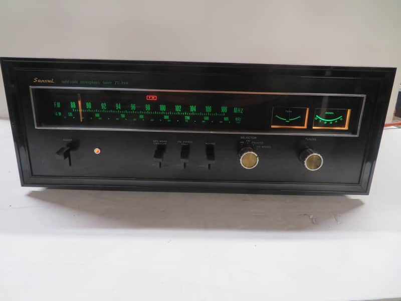 Sansui TU999 Stereo tuner early 1970's - black image 1