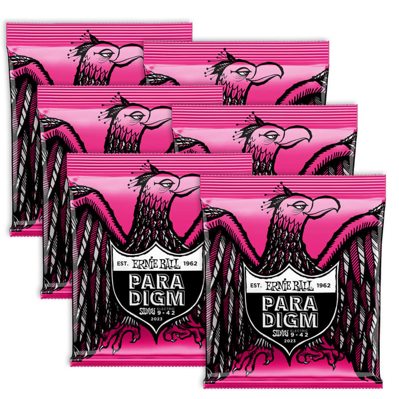 6 Sets! Ernie Ball Paradigm Super Slinky Strings 2023 .009-.042 image 1