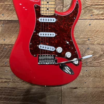 Fender  Stratocaster Partscaster 1955 Frampton Strat Recreation- Fiesta Red image 4