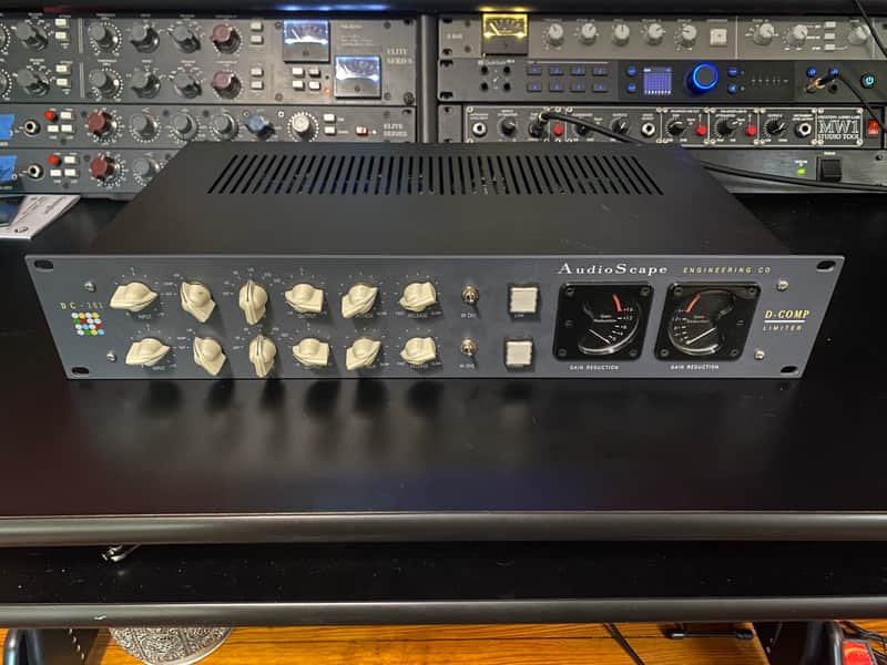 AudioScape Engineering Co. DC-101 D-COMP 2-Channel Limiter / Compressor 2018 - 2021 Green image 1