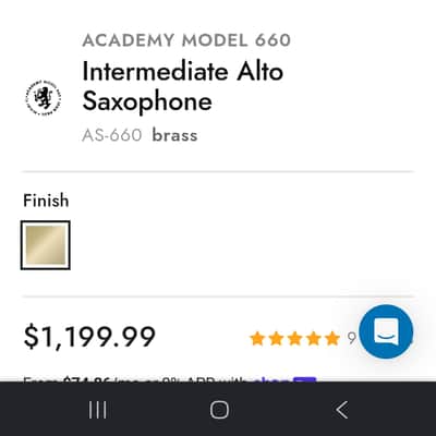 Jean Paul USA AS-660 Academy Intermediate Alto Saxophone- Gold image 9