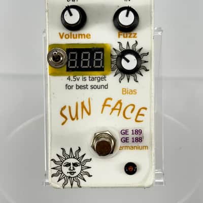 Unbranded Sun Face Clone Fuzz Effects Pedal - White image 1