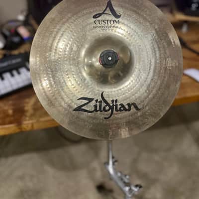 Zildjian 13" A Custom Mastersound Hi-Hat Cymbals (Pair) 1999 - 2017 - Brilliant image 6