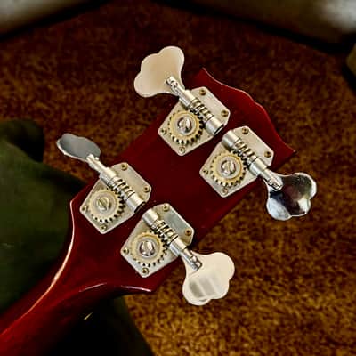 Bruce Kulick Collection (KISS)  1967 Gibson EB-3 - Cherry Red - Original Case image 8