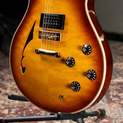 EVH SA-126 Special QM Semi-Hollow Electric Guitar - Tobacco Sunburst with Hardshell Case - Used image 5