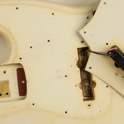 1966 Fender Jazz Bass Custom Color OLYMPIC WHITE image 22