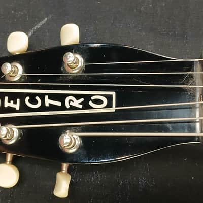Danelectro '56 U2 reissue single cut 1990's - Gloss black image 4