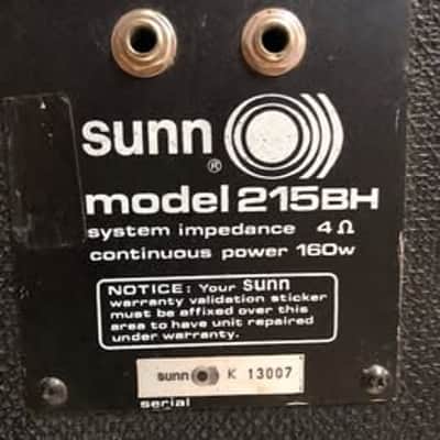 SUNN COLISEUM 300 BASS AMP WITH 215BH CABINET SUNN COLISEUM 300 BASS AMP WITH 215BH CABINET 1970's??? image 5