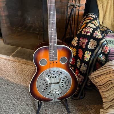 Rogue Classic Spider Resonator Sunburst Squareneck image 2