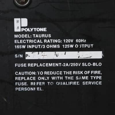 Polytone Taurus Solid State 2x12" Guitar Combo Amplifier #47655 image 11