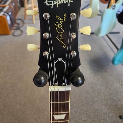 Used 2021 Epiphone Limited Edition 1959 Les Paul Standard w/ Neck Repair and Upgraded Pickups - Aged Honey Fade w/ Case image 6
