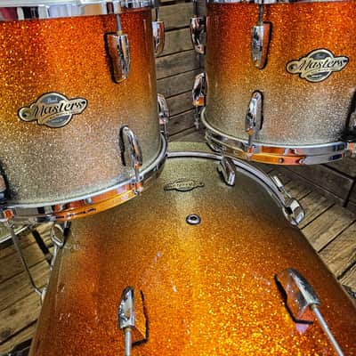 Drum Kit Pearl Masters MCX All Maple, Orange Sparkle Fade USED! RKMCX201025 image 4