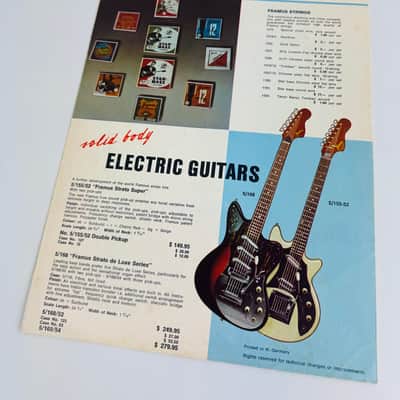 Framus “Bestseller Select Program” Foldout Catalog 1964 image 2