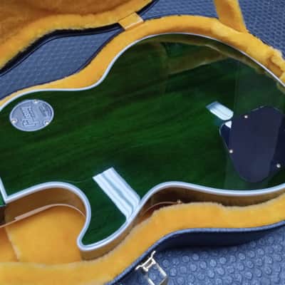 Gibson Les Paul Custom 5A Quilt Top in Transparent Green Gloss Made to Measure 2024 image 18