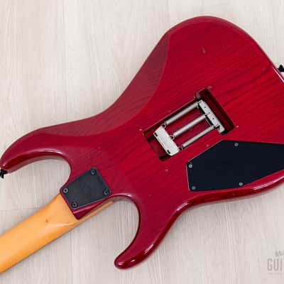 1996 ESP Mirage Superstrat SSH Trans Red w/ Floyd Rose, Hangtags image 15