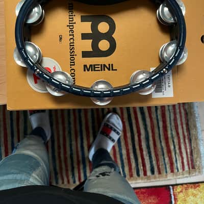 Meinl TMT1A-B Mountable Tambourine with Aluminum Jingles 2010s - Blue image 2