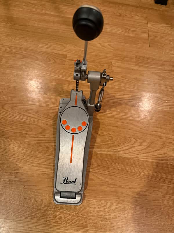 Pearl P830 Demon-Style Longboard Chain-Drive Single Bass Drum Pedal 2010s - Chrome image 1
