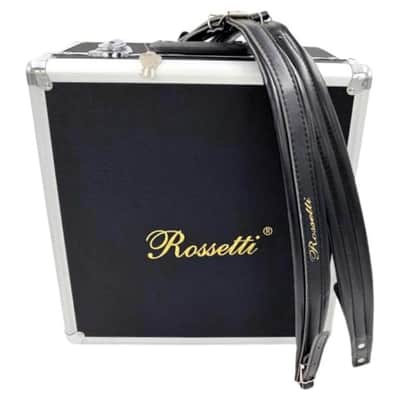 Rossetti 3412-GCF-RWG Key of GCF 3 Row, 3-Switch, 34 Treble, 12 Bass Diatonic Button Accordion w/Hard Case & Shoulder Straps image 4