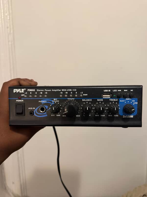 Pyle PTAU45 Stereo Power Amplifier with USB/CD image 1