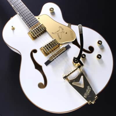 GRETSCH USED Synchromatic Falcon Hollow Body Single-Cut with Bigsby (Snowcrest White) image 1