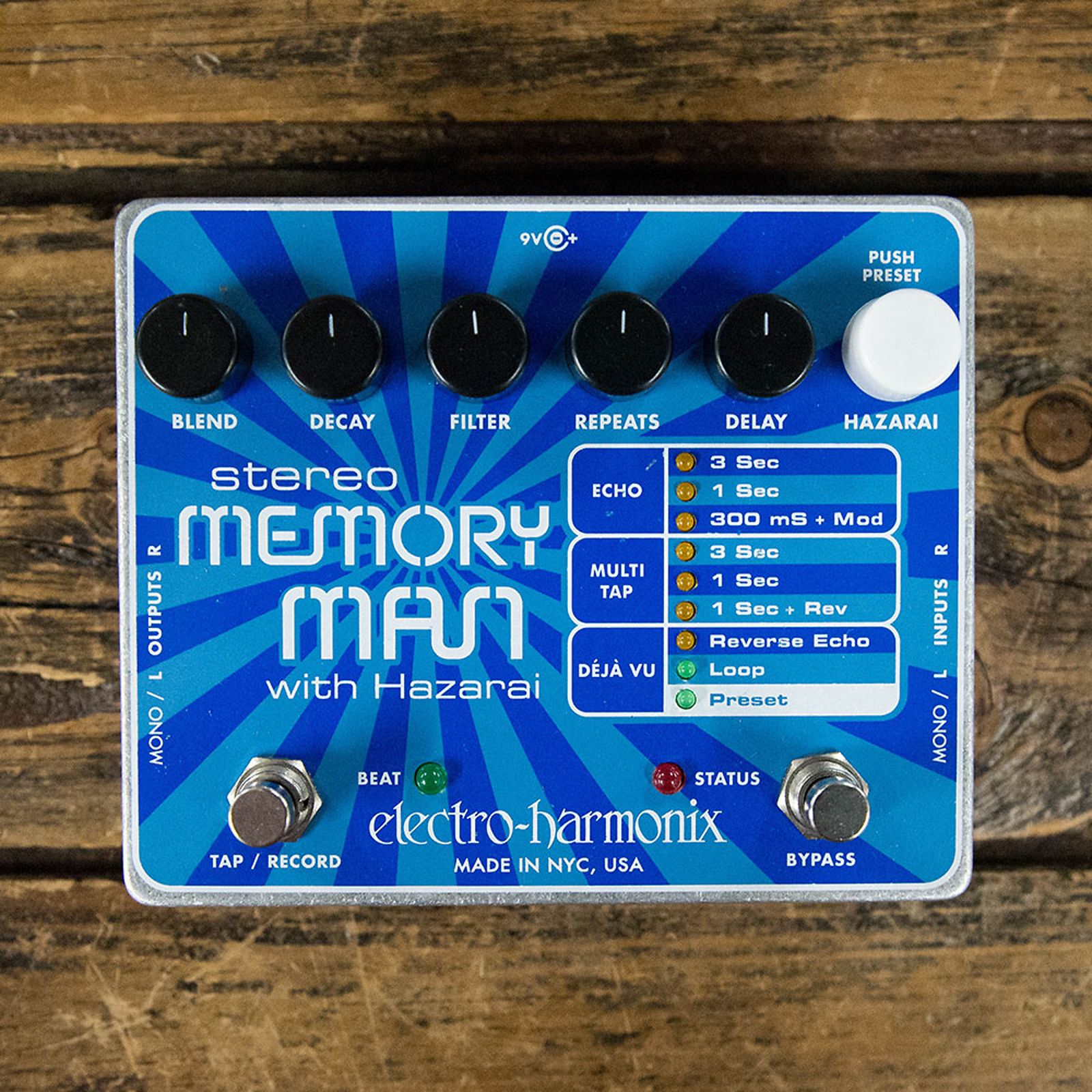 Stereo Memory Man with Hazarai ディレイ リバース Stereo Memory Man with Hazarai | Delay & Looper - Electro-Harmonix