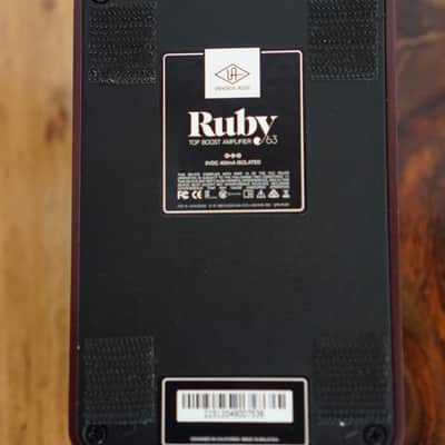 Universal Audio Ruby ’63 Top Boost Amplifier 2022 - Present - Ruby / Silver image 4