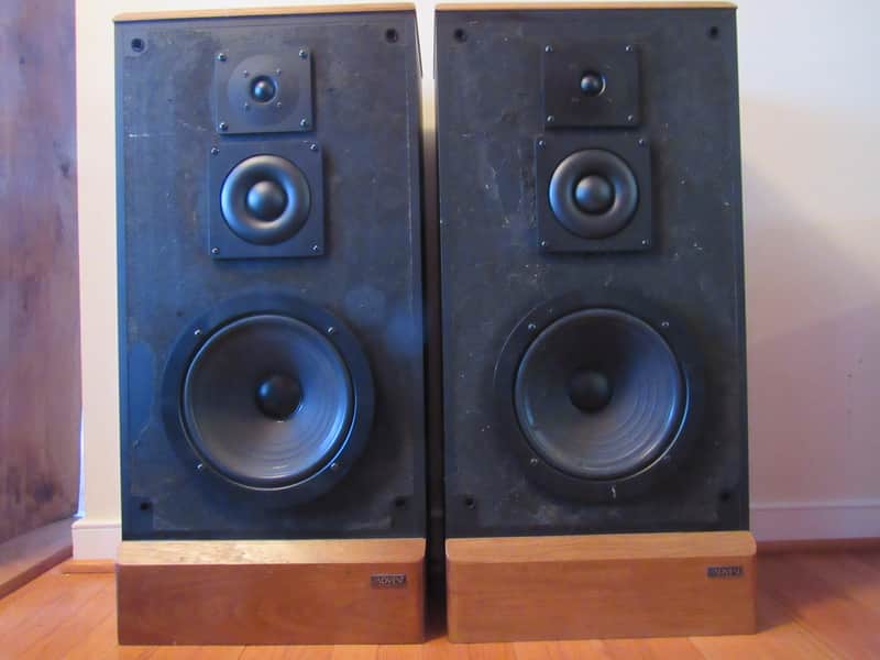 Advent Maestro speakers in very good condition  Newly re-foamed woofers. I lightly sanded and oiled image 1